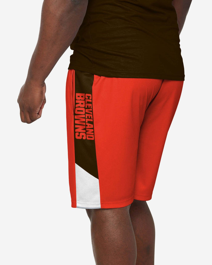 Cleveland Browns Side Stripe Training Shorts FOCO - FOCO.com