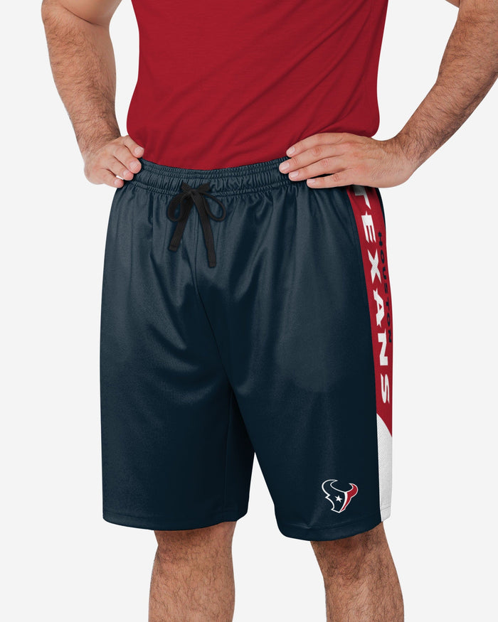 Houston Texans Side Stripe Training Shorts FOCO S - FOCO.com