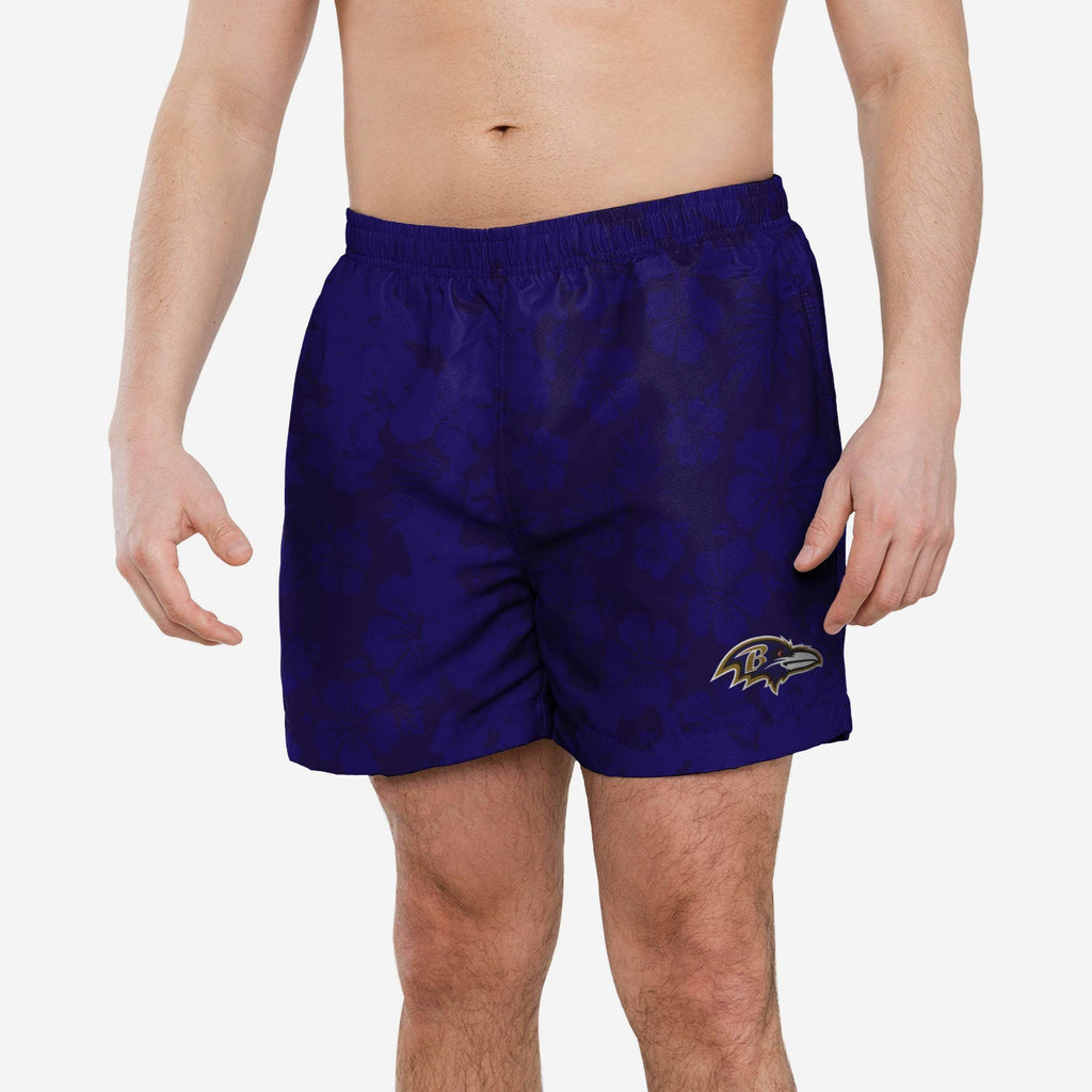 Baltimore Ravens Color Change-Up Swimming Trunks FOCO S - FOCO.com