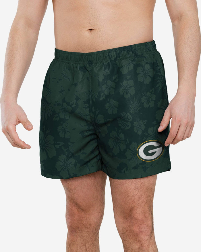 Green Bay Packers Color Change-Up Swimming Trunks FOCO S - FOCO.com