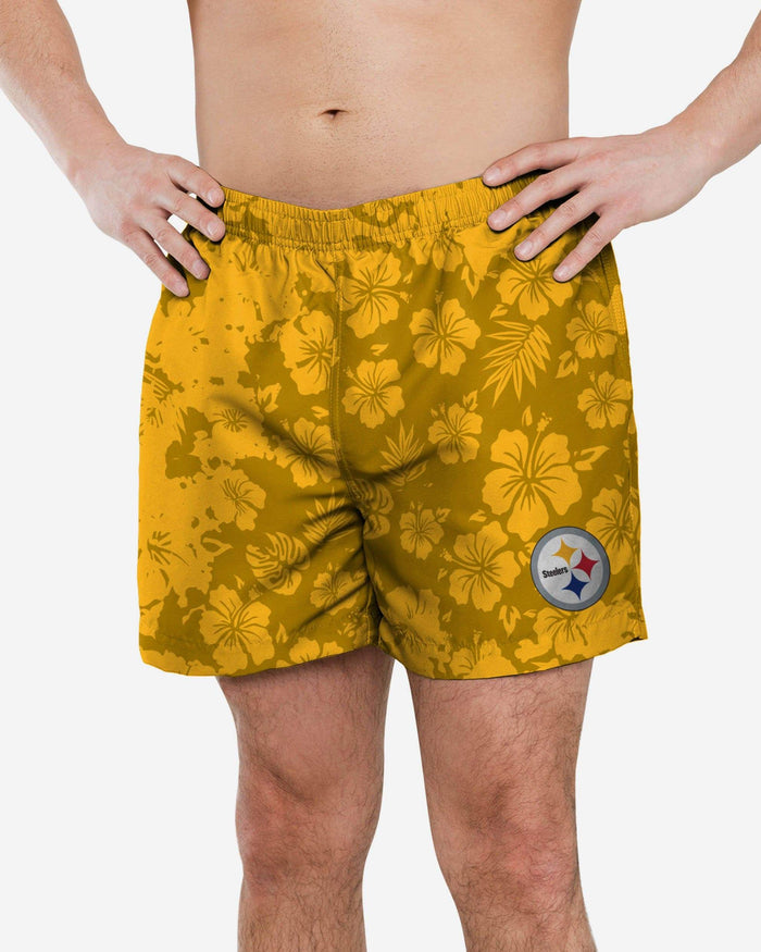 Pittsburgh Steelers Color Change-Up Swimming Trunks FOCO S - FOCO.com