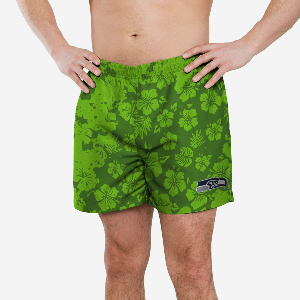 Seattle Seahawks Color Change-Up Swimming Trunks FOCO S - FOCO.com