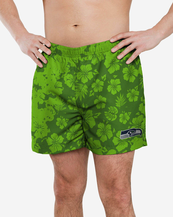 Seattle Seahawks Color Change-Up Swimming Trunks FOCO S - FOCO.com