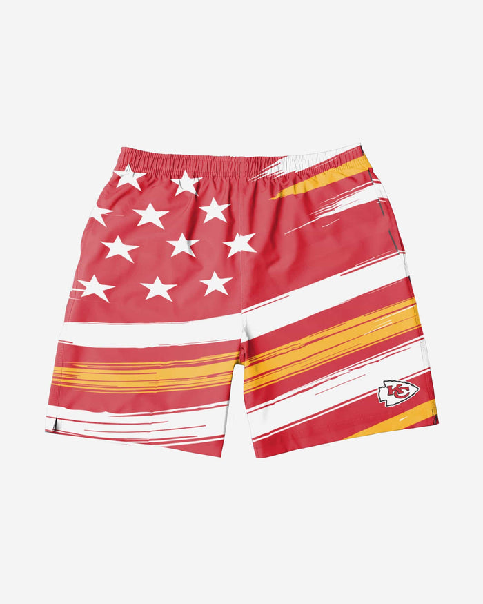Kansas City Chiefs Americana Swimming Trunks FOCO - FOCO.com