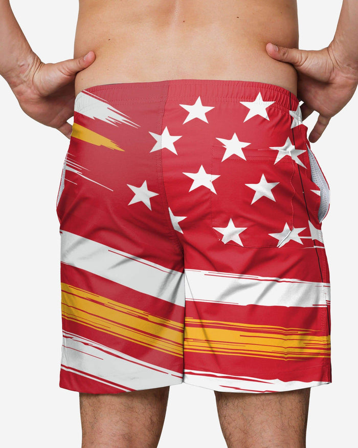 Kansas City Chiefs Americana Swimming Trunks FOCO - FOCO.com