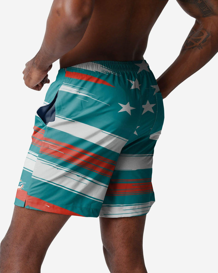 Miami Dolphins Americana Swimming Trunks FOCO - FOCO.com
