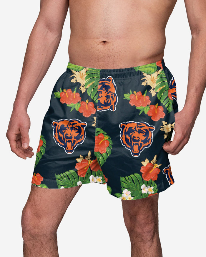 Chicago Bears Floral Swimming Trunks FOCO S - FOCO.com
