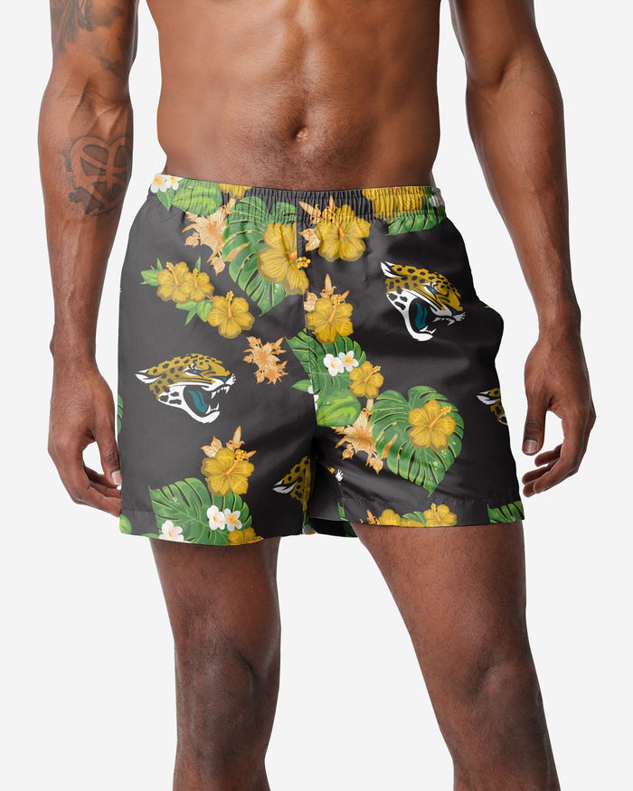 Jacksonville Jaguars Floral Swimming Trunks FOCO S - FOCO.com