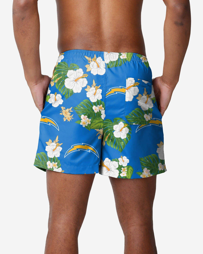 Los Angeles Chargers Floral Swimming Trunks FOCO - FOCO.com