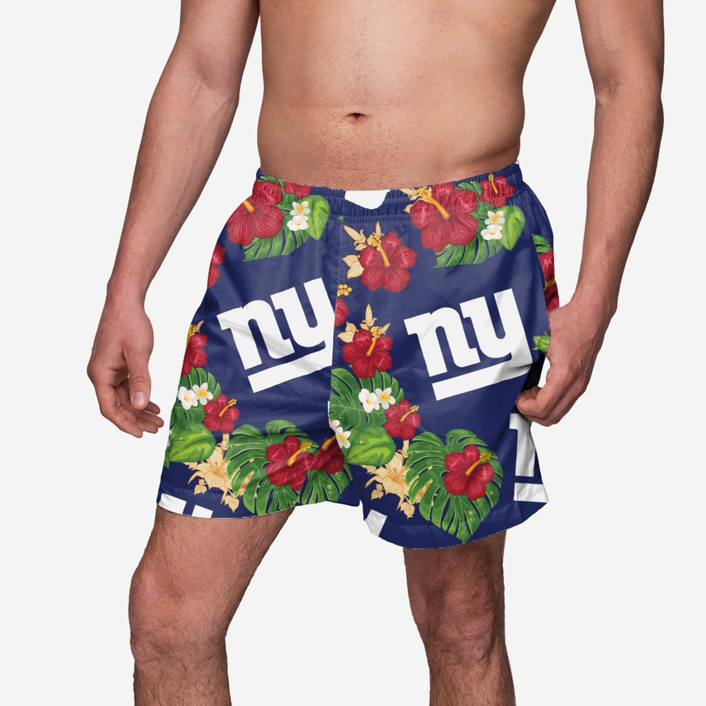 New York Giants Floral Swimming Trunks FOCO S - FOCO.com