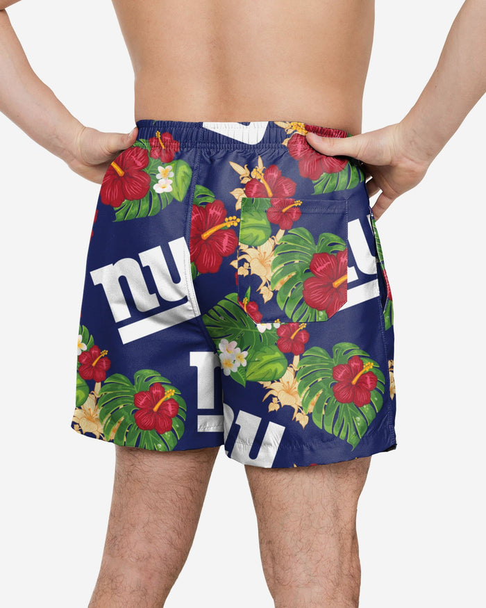 New York Giants Floral Swimming Trunks FOCO - FOCO.com
