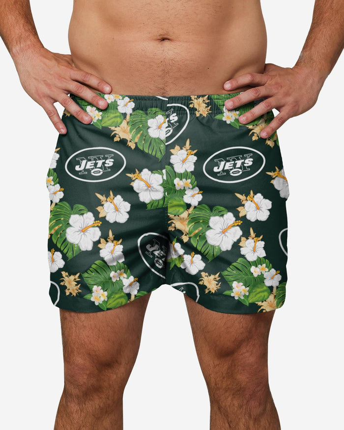 New York Jets Floral Swimming Trunks FOCO S - FOCO.com