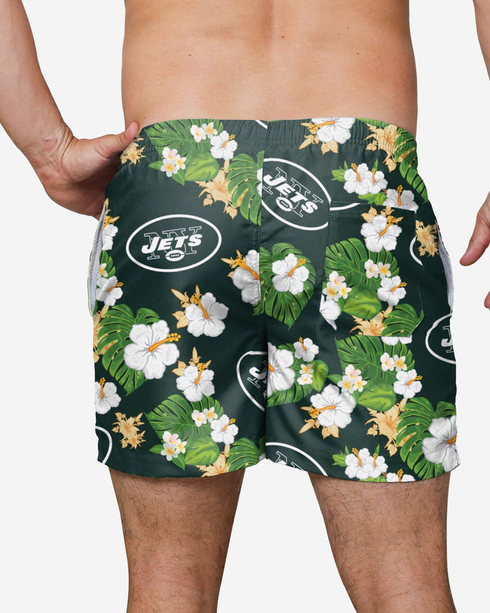 New York Jets Floral Swimming Trunks FOCO - FOCO.com