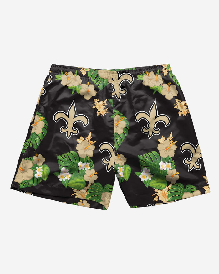 New Orleans Saints Floral Swimming Trunks FOCO - FOCO.com