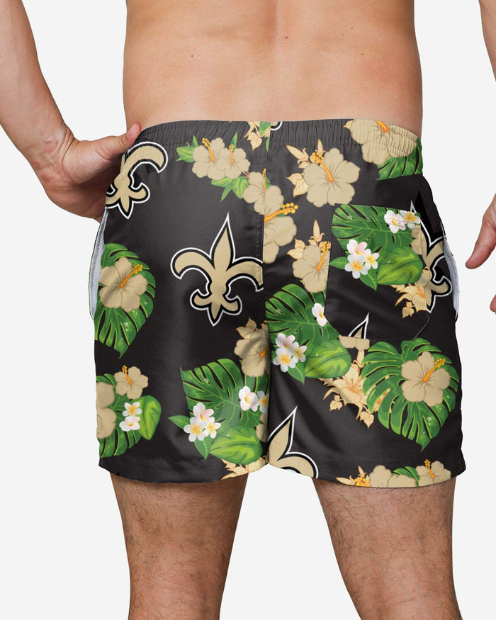New Orleans Saints Floral Swimming Trunks FOCO - FOCO.com