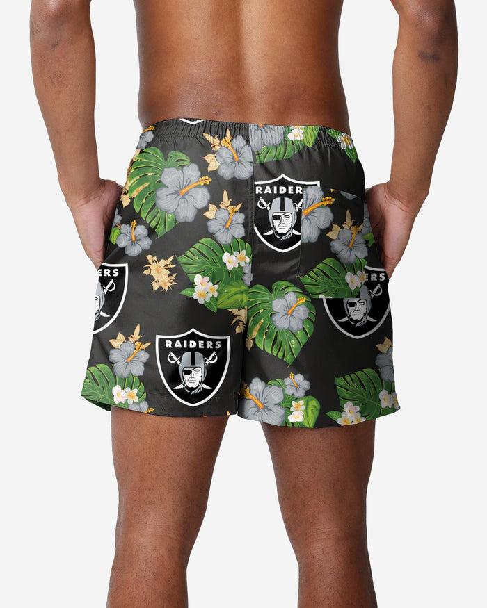 Las Vegas Raiders Floral Swimming Trunks FOCO - FOCO.com