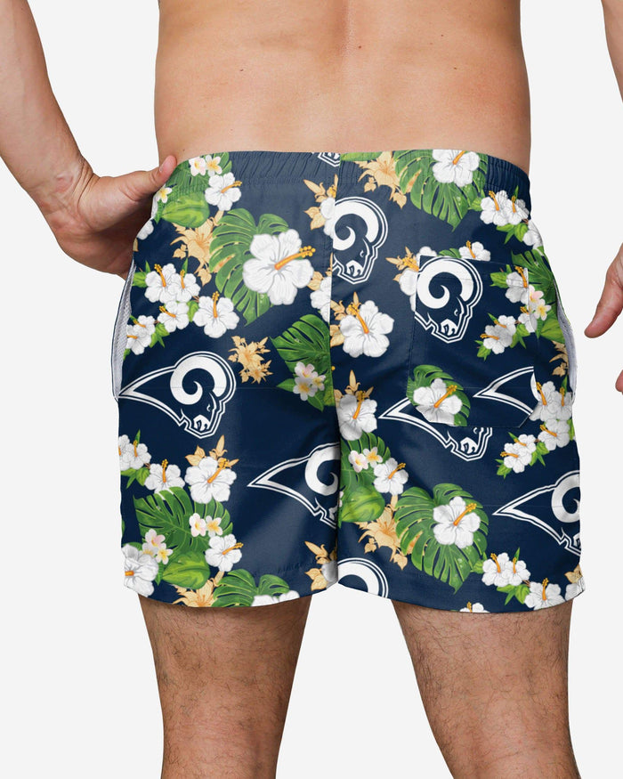 Los Angeles Rams Original Floral Swimming Trunks FOCO - FOCO.com