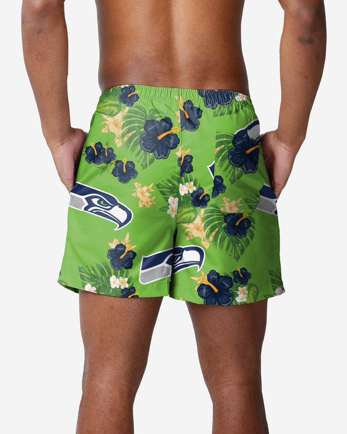 Seattle Seahawks Floral Swimming Trunks FOCO - FOCO.com