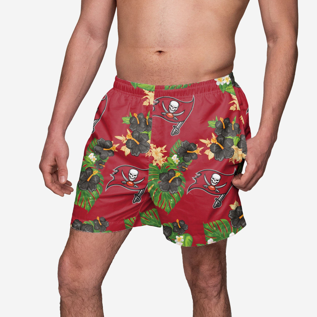 Tampa Bay Buccaneers Floral Swimming Trunks FOCO S - FOCO.com