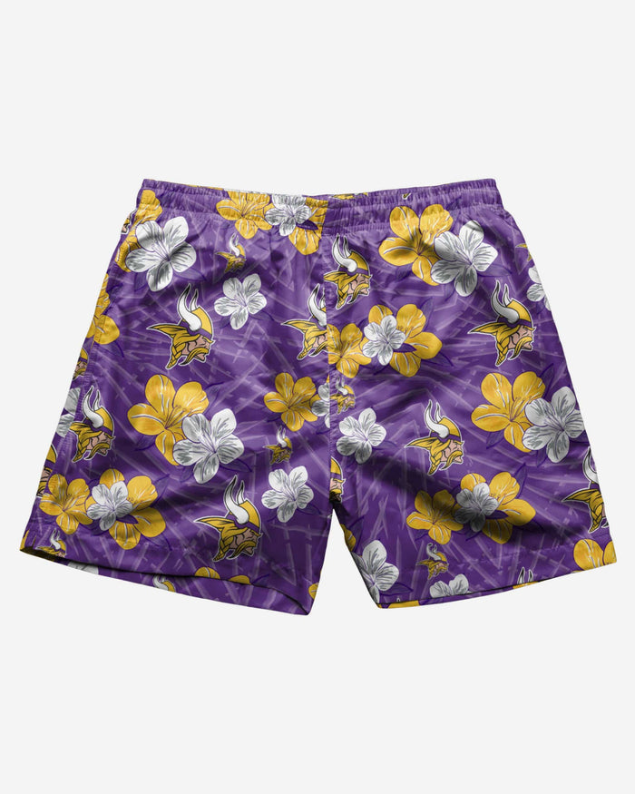 Minnesota Vikings Hibiscus Swimming Trunks FOCO - FOCO.com