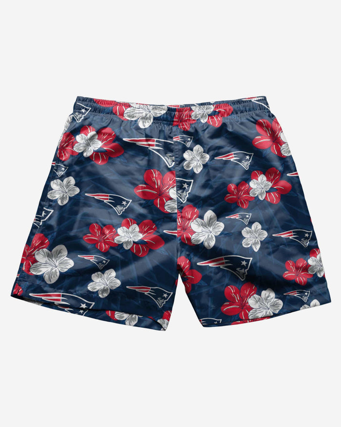 New England Patriots Hibiscus Swimming Trunks FOCO - FOCO.com