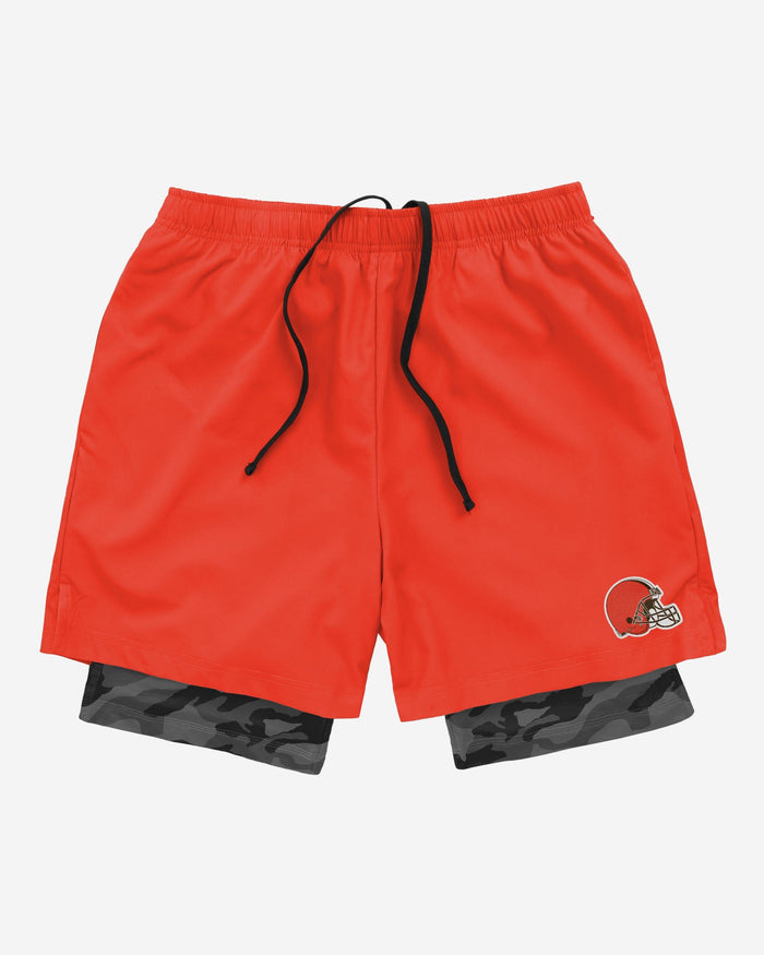 Cleveland Browns Team Color Camo Liner Shorts FOCO - FOCO.com