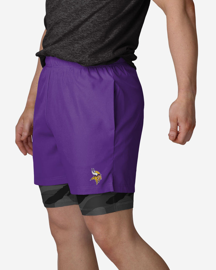 Minnesota Vikings Team Color Camo Liner Shorts FOCO S - FOCO.com