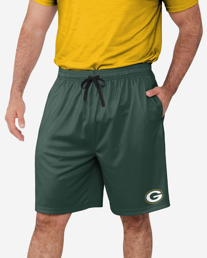 FOCO Green Bay Packers NFL Mens Team Workout Training Shorts
