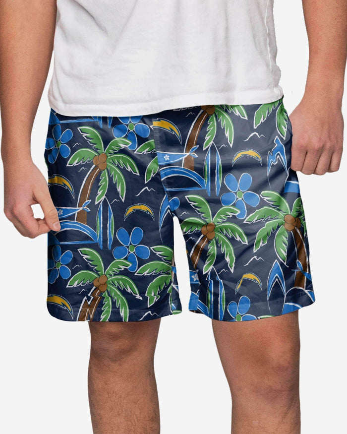 Los Angeles Chargers Tropical Swimming Trunks FOCO S - FOCO.com