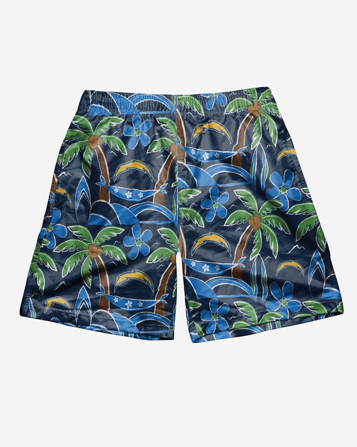 Los Angeles Chargers Tropical Swimming Trunks FOCO - FOCO.com