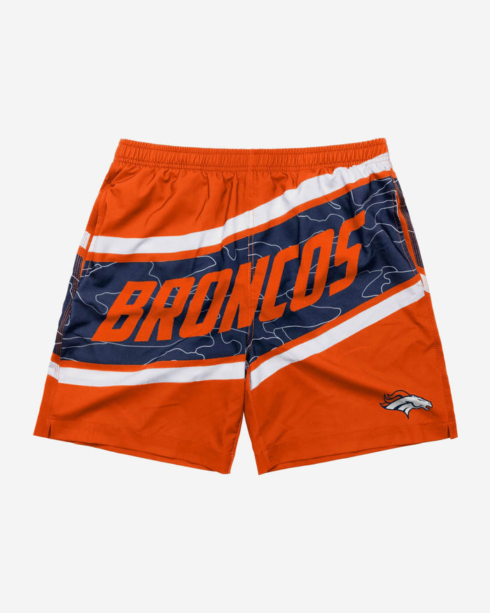 Denver Broncos Big Wordmark Swimming Trunks FOCO - FOCO.com