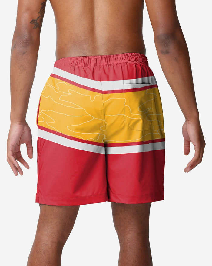 Kansas City Chiefs Big Wordmark Swimming Trunks FOCO - FOCO.com