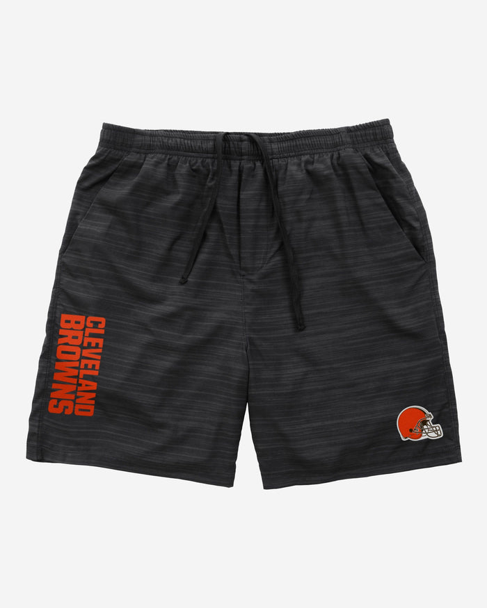 Cleveland Browns Heathered Black Woven Liner Shorts FOCO - FOCO.com
