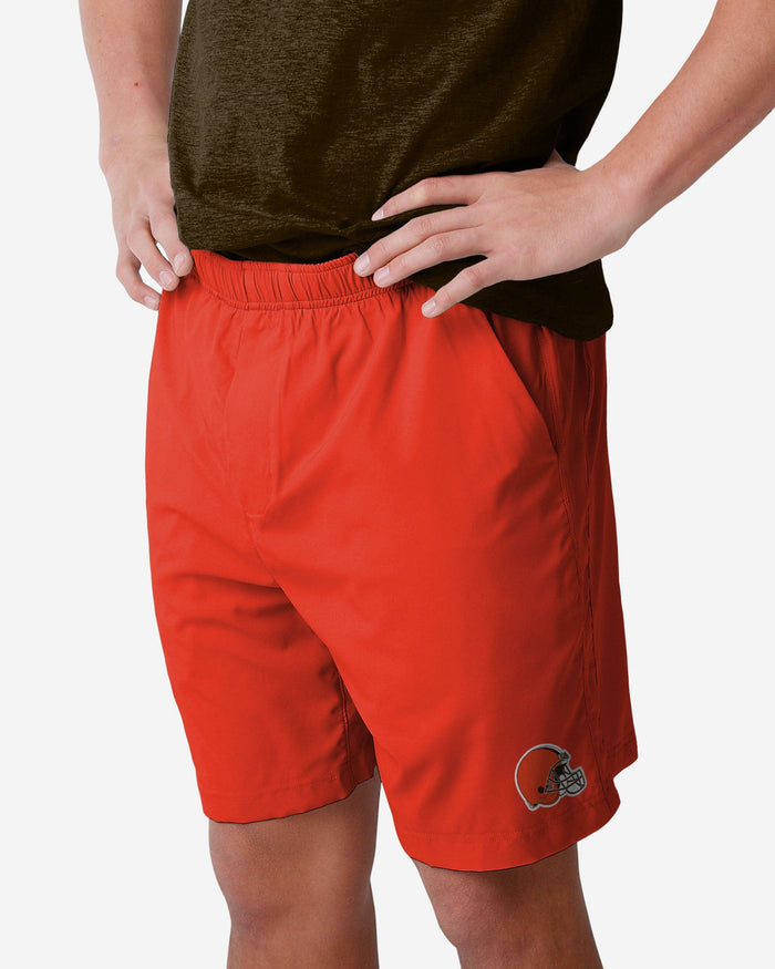 Cleveland Browns Solid Woven Shorts FOCO S - FOCO.com