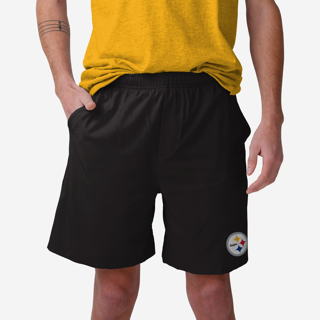 Pittsburgh Steelers Solid Woven Shorts FOCO S - FOCO.com