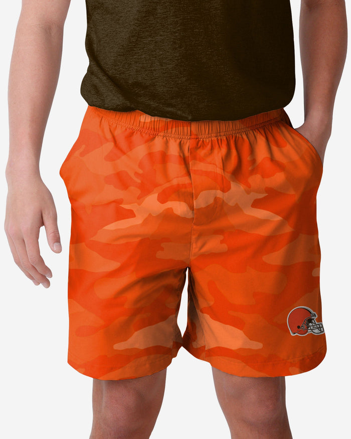 Cleveland Browns Tonal Camo Woven Shorts FOCO S - FOCO.com