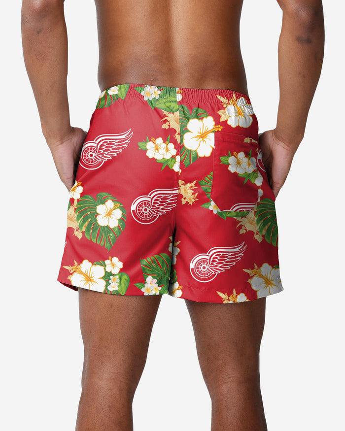Detroit Red Wings Floral Swimming Trunks FOCO - FOCO.com