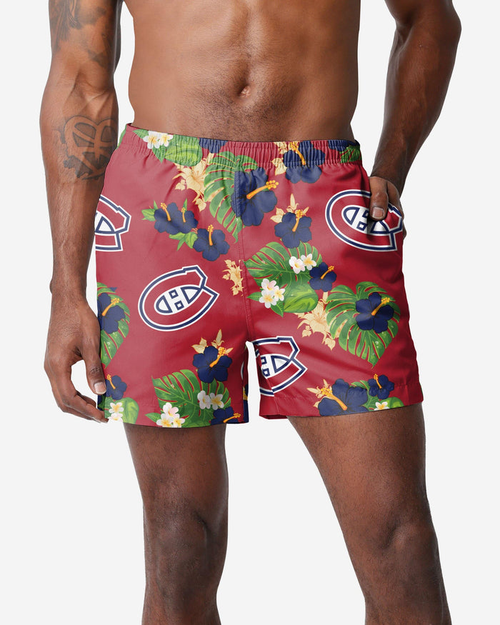Montreal Canadiens Floral Swimming Trunks FOCO S - FOCO.com