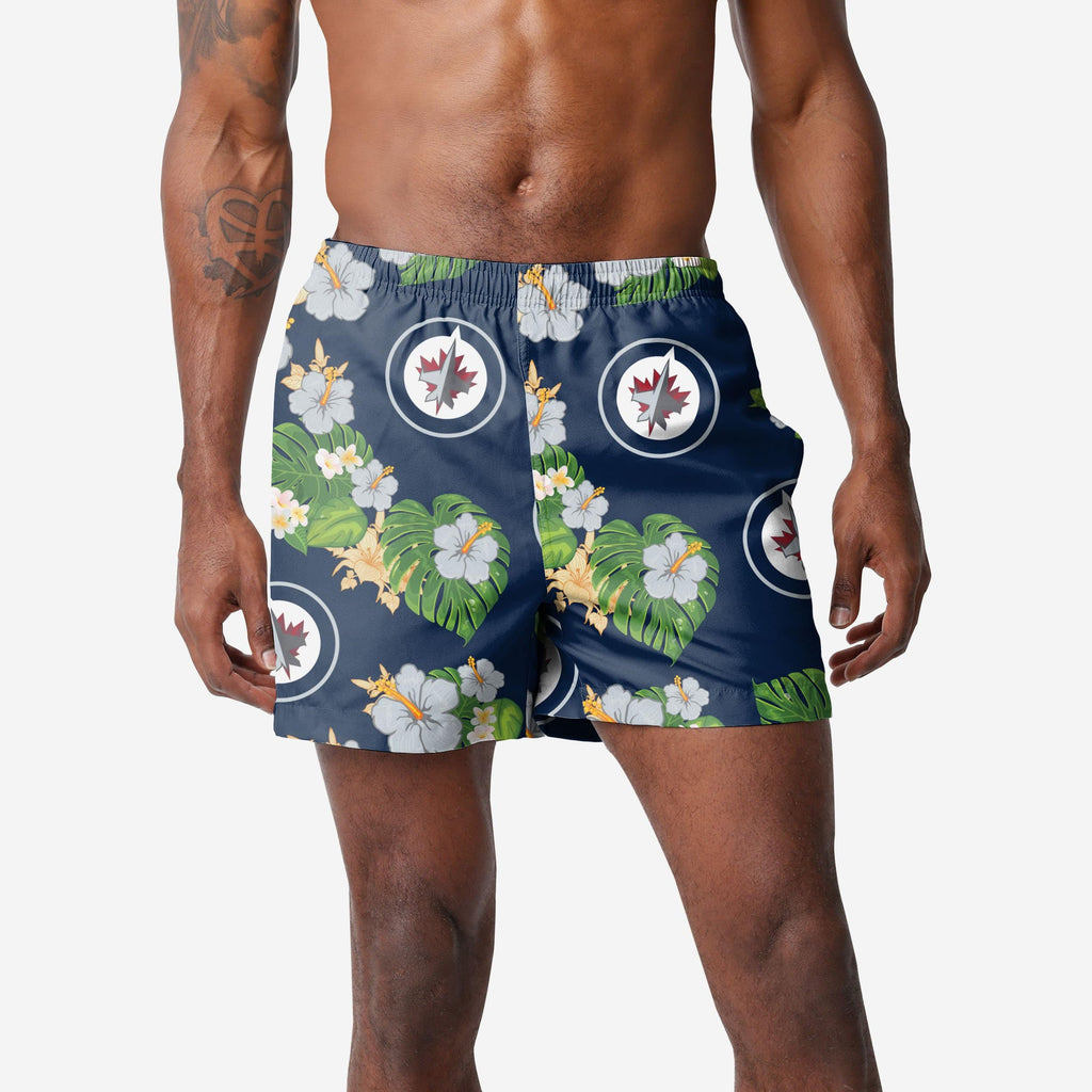 Winnipeg Jets Floral Swimming Trunks FOCO S - FOCO.com