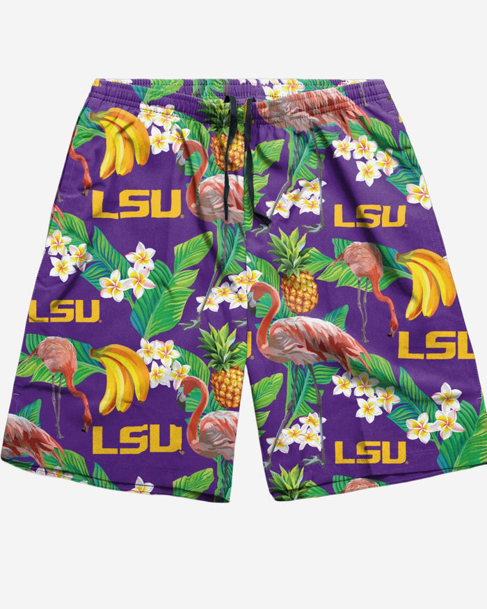 LSU Tigers Floral Shorts FOCO - FOCO.com