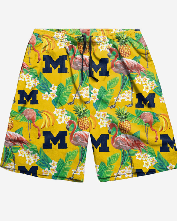 Michigan Wolverines Floral Shorts FOCO - FOCO.com
