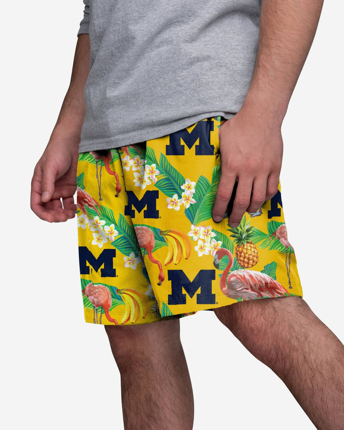 Michigan Wolverines Floral Shorts FOCO S - FOCO.com
