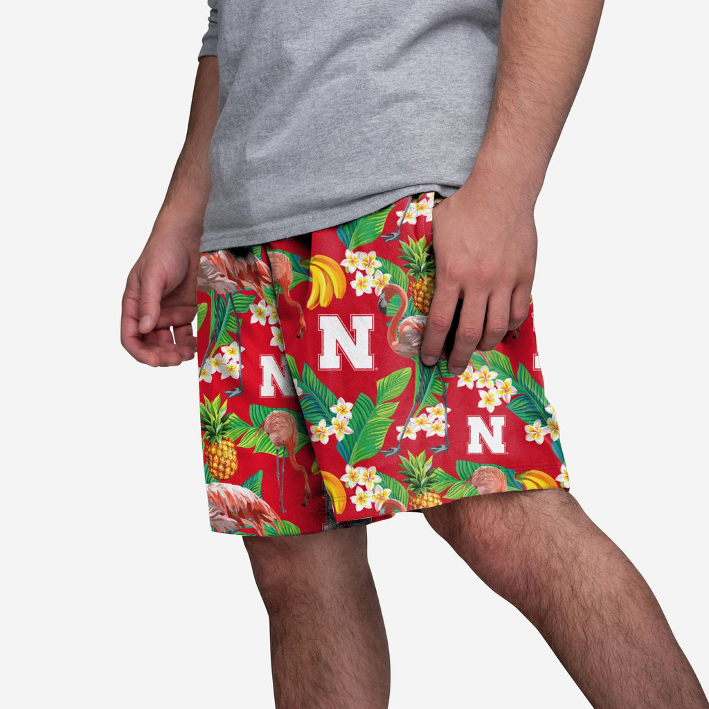 Nebraska Cornhuskers Floral Shorts FOCO S - FOCO.com