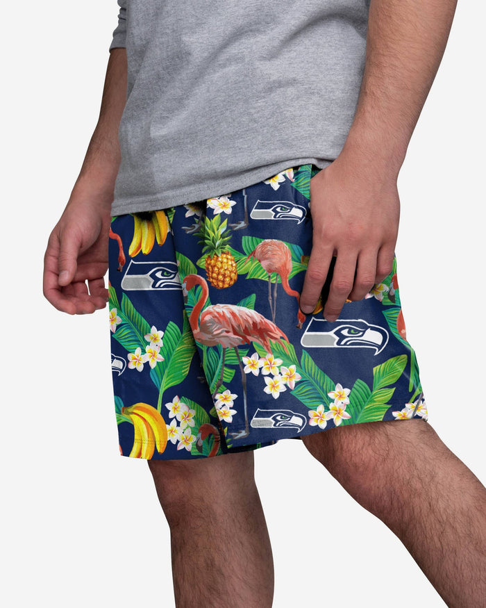 Seattle Seahawks Floral Shorts FOCO S - FOCO.com