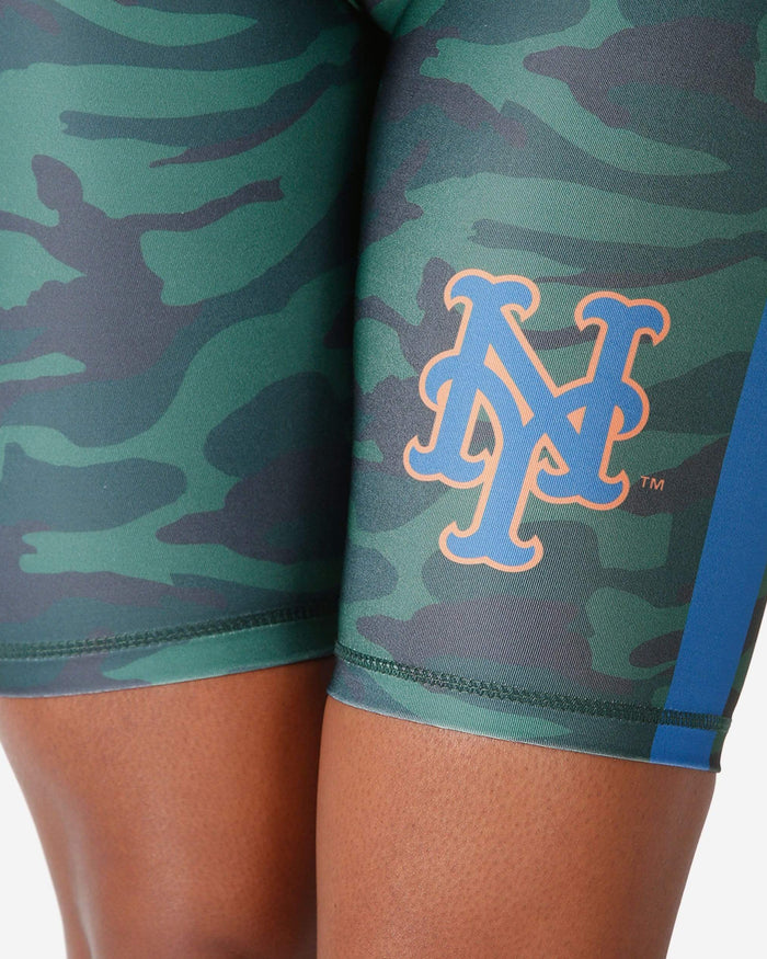 New York Mets Womens Camo Bike Shorts FOCO - FOCO.com