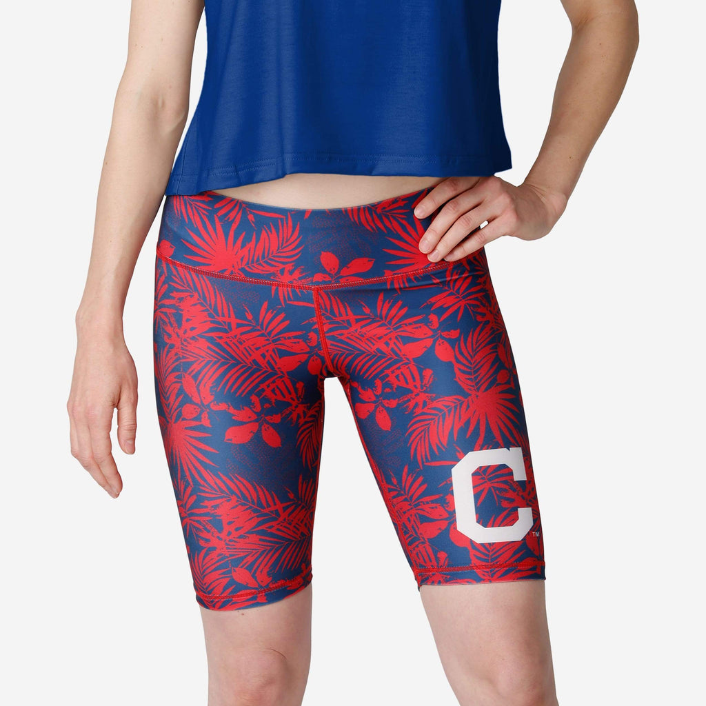 Cleveland Guardians Womens Floral Bike Shorts FOCO S - FOCO.com