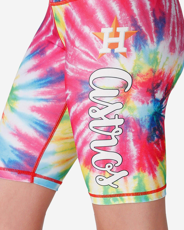 Houston Astros Womens Tie-Dye Bike Shorts FOCO - FOCO.com