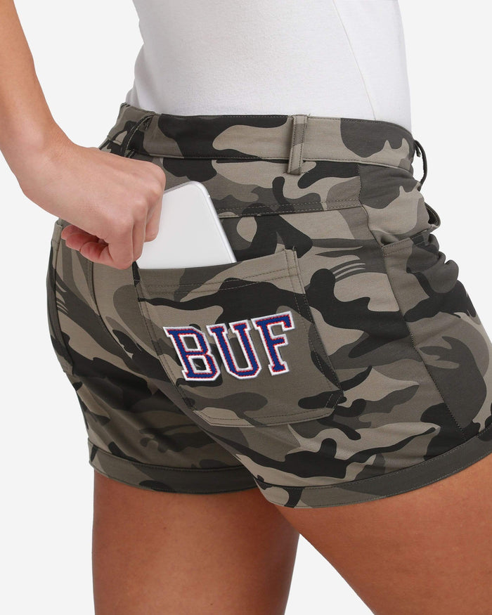 Buffalo Bills Womens Clubhouse Camo Shorts FOCO - FOCO.com