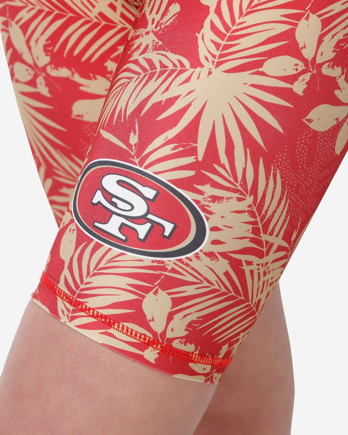 San Francisco 49ers Womens Floral Bike Shorts FOCO - FOCO.com