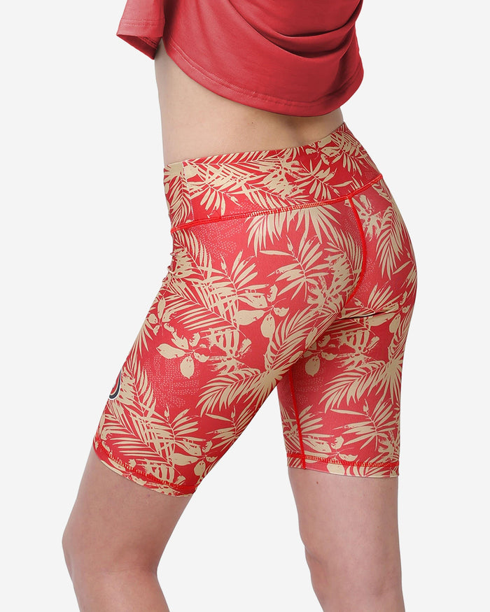 San Francisco 49ers Womens Floral Bike Shorts FOCO - FOCO.com